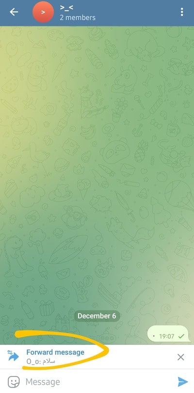 فوروارد بدون نقل قول در تلگرام
