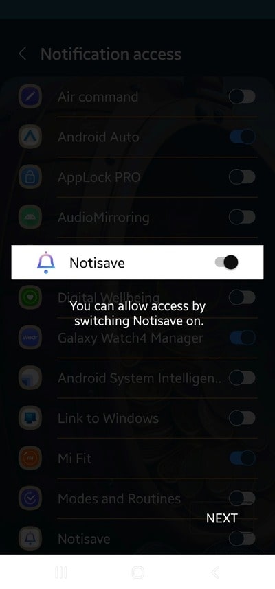 بازکردن نوتیفیکیشن های notisave برای دیدن پیام های حذف شده در روبیکا