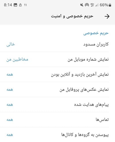 آموزش مخفی کردن عکس پروفایل در روبیکا